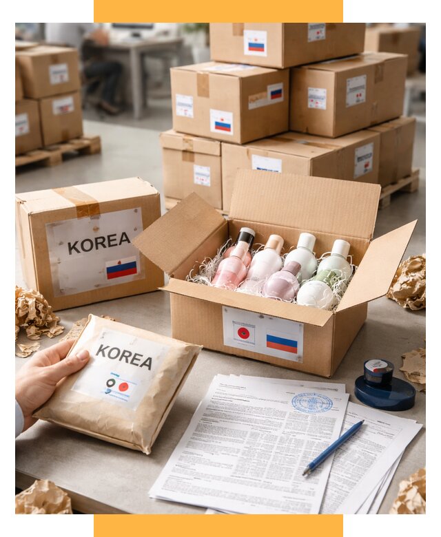 Доставка косметики из Кореи от 8628 р. под ключ | СетСервис-Втс