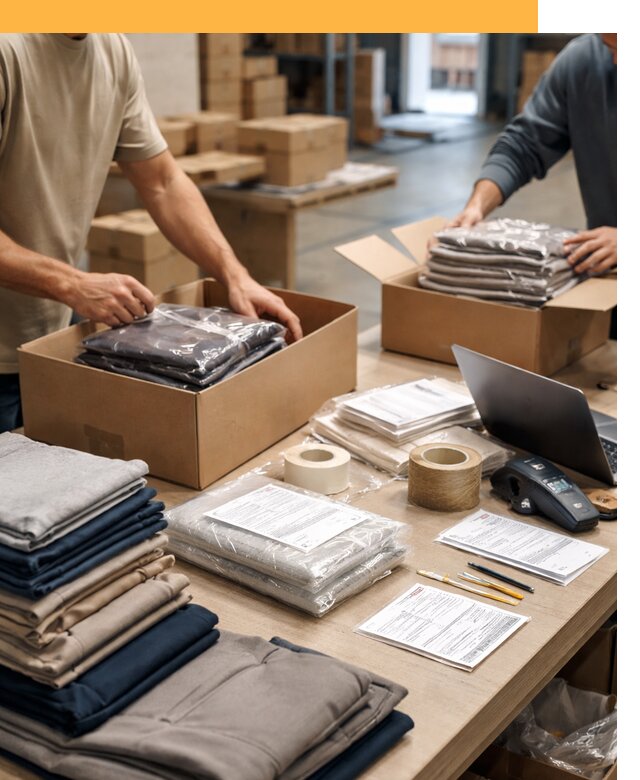 Перевозка одежды по миру от 7613 руб. с таможенным оформлением