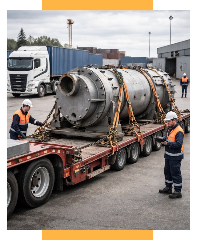 Перевозка тяжеловесных грузов под ключ от 152250 р. | СетСервис-Втс